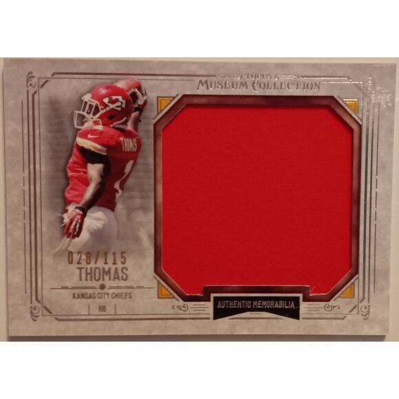 2014 Topps Museum De'Anthony Thomas Jumbo Relic 28/115 - Picture 2 of 5